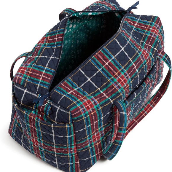 NWT-Vera Bradley Tartan large duffle bag - Picture 6 of 9